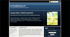 Desktop Screenshot of nondualityliving.com
